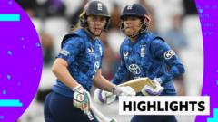 England ease to series win after nine-wicket win against West Indies in rain-affected third ODI